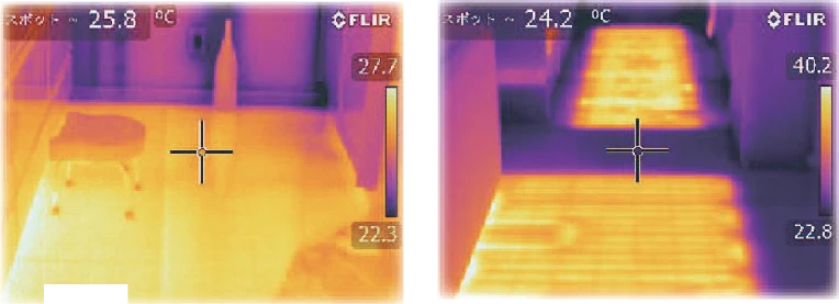 全館一定の温度をキープ
