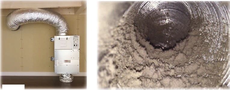 換気ダクトが少ない