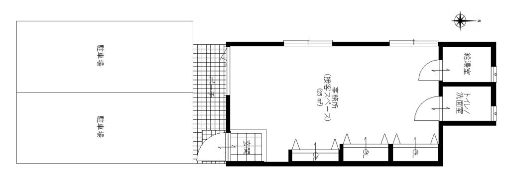 東6南9　貸事務所　1F 西