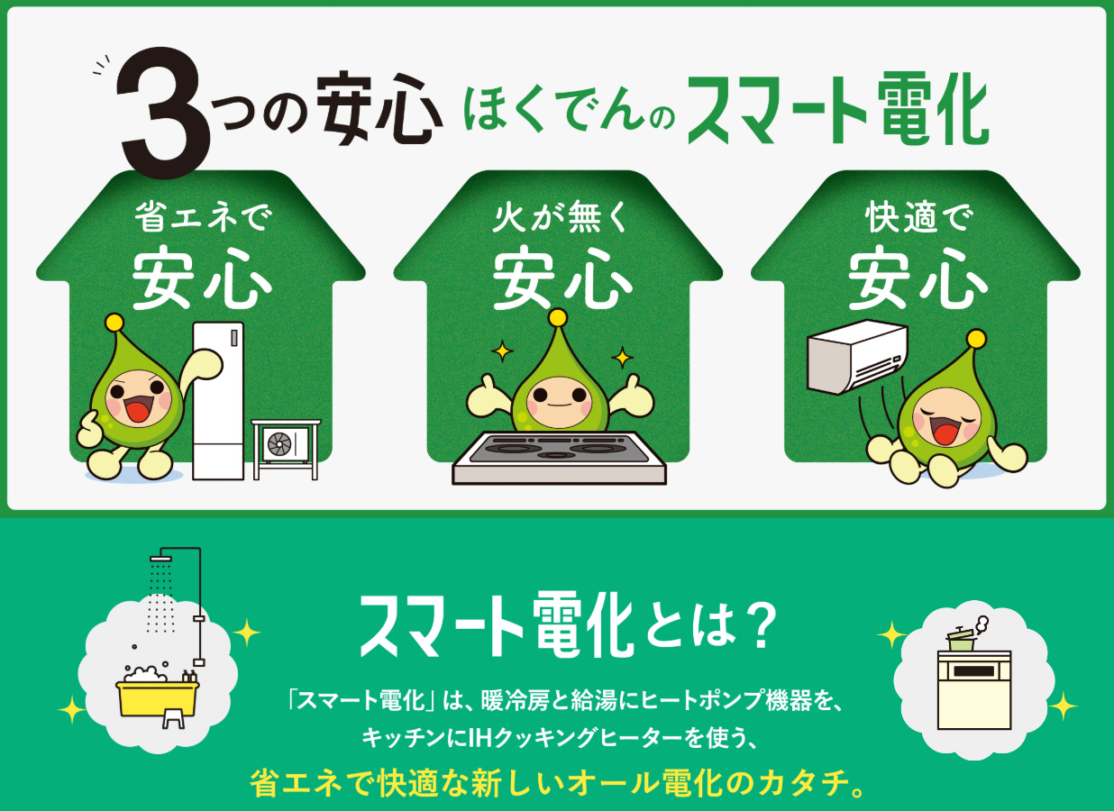 スマート電化でコストダウン