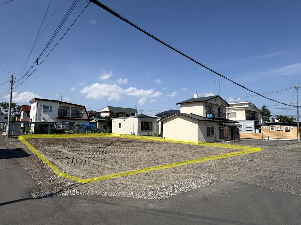 【条件なし】南西角 帯広 西21条南2 売り土地