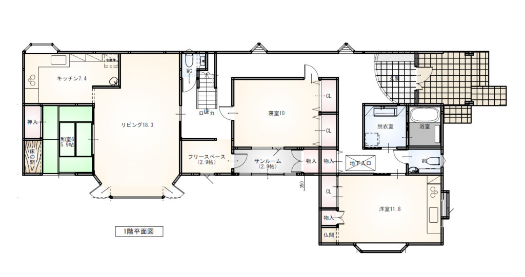 1階間取り