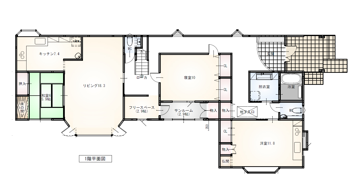 1階間取り